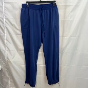 WINK W123 women's blue pull on adjustable stretch scrubs pants medical uniform‎